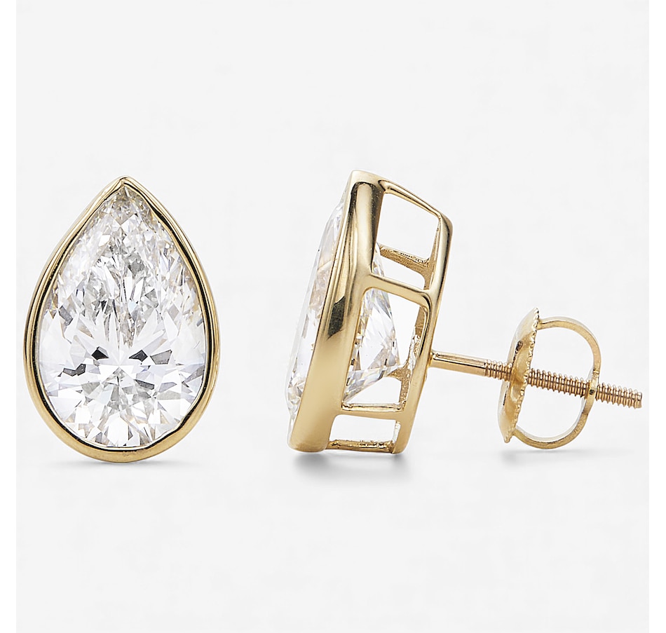 Image 115346_YGLPR.jpg, Product 115-346 / Price $499.99 - $2,999.99, EVERA Diamonds 14K Gold Bezel-Set Shaped Diamond Stud Earrings from Evera Diamonds on TSC.ca's Jewellery department