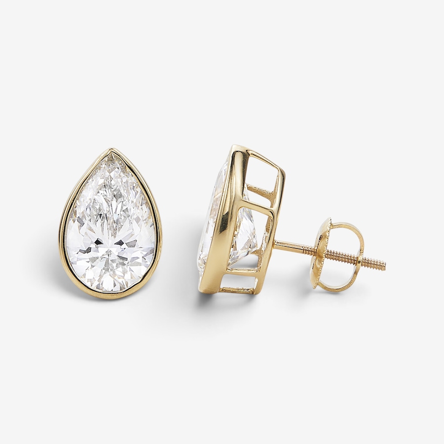 Image 115346_YGLPR.jpg, Product 115-346 / Price $1,299.99 - $7,499.99, EVERA Diamonds 14K Gold Bezel-Set Shaped Diamond Stud Earrings from Evera Diamonds on TSC.ca's Jewellery department