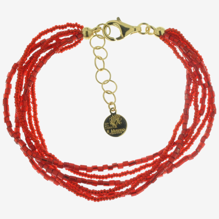 Image 115372_RED.jpg, Product 115-372 / Price $49.99, Il Murano Di Francesca Sterling Silver/18K Yellow Gold Plate Microbead Bracelet from Il Murano Di Francesca on TSC.ca's Jewellery department