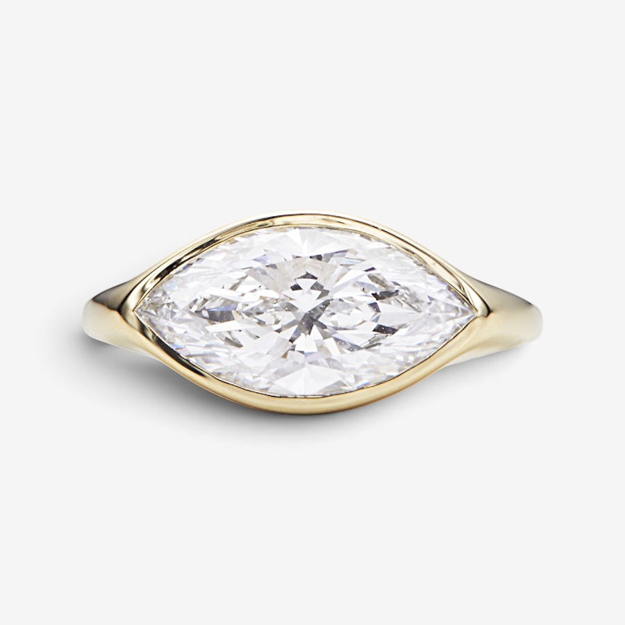 Image 115388.jpg, Product 115-388 / Price $1,799.88, EVERA Diamonds 14K Yellow Gold 3.00ctw Marquise Shape Diamond Ring from Evera Diamonds on TSC.ca's Jewellery department