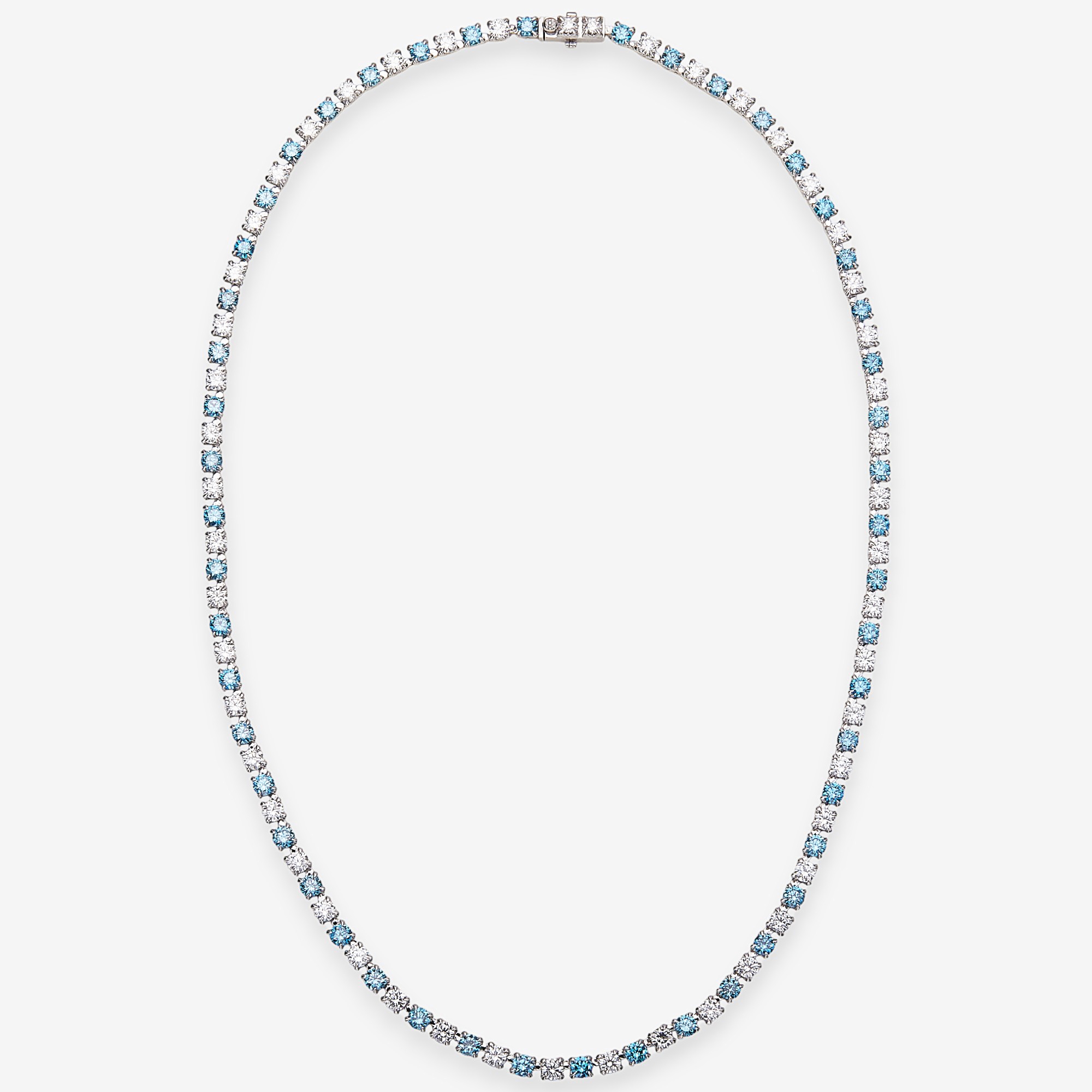 EVERA Diamonds Couture Collection 14K White Gold 13.94ctw Blue