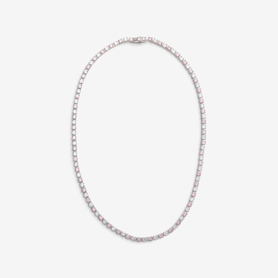 Image 115400.jpg, Product 115-400 / Price $16,399.99, EVERA Diamonds Couture Collection 14K White Gold 13.94 ctw Pink and White Diamond Necklace from Evera Diamonds on TSC.ca's Jewellery department