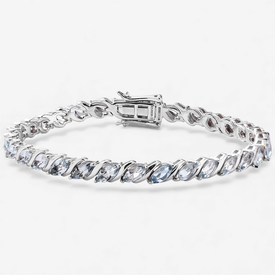 Image 115415_BTP.jpg, Product 115-415 / Price $229.99, Gem Reflections Sterling Silver Marquise Gems Bracelet from Gem Reflections on TSC.ca's Jewellery department