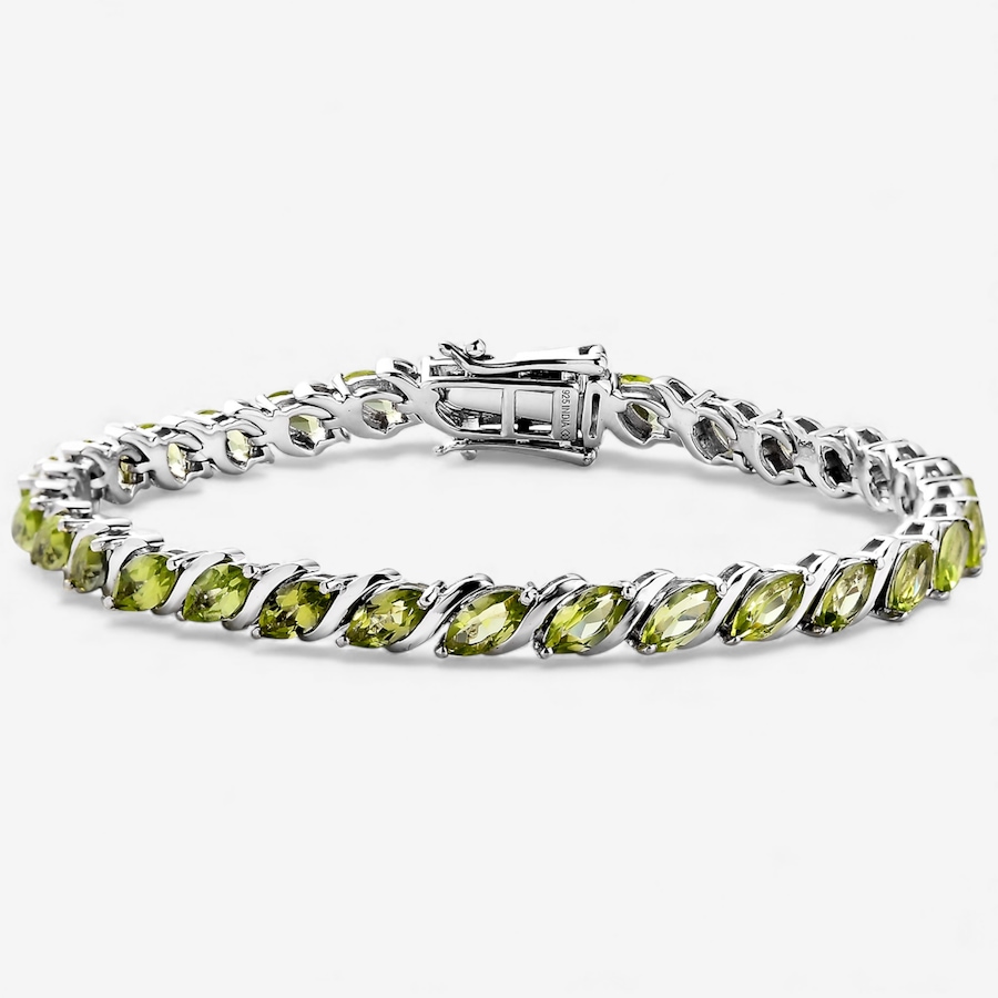 Image 115415_PER.jpg, Product 115-415 / Price $229.99, Gem Reflections Sterling Silver Marquise Gems Bracelet from Gem Reflections on TSC.ca's Jewellery department
