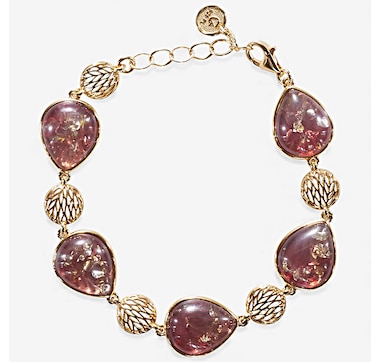 Amber Extraordinaire Sterling Silver Pear Cut Bracelet