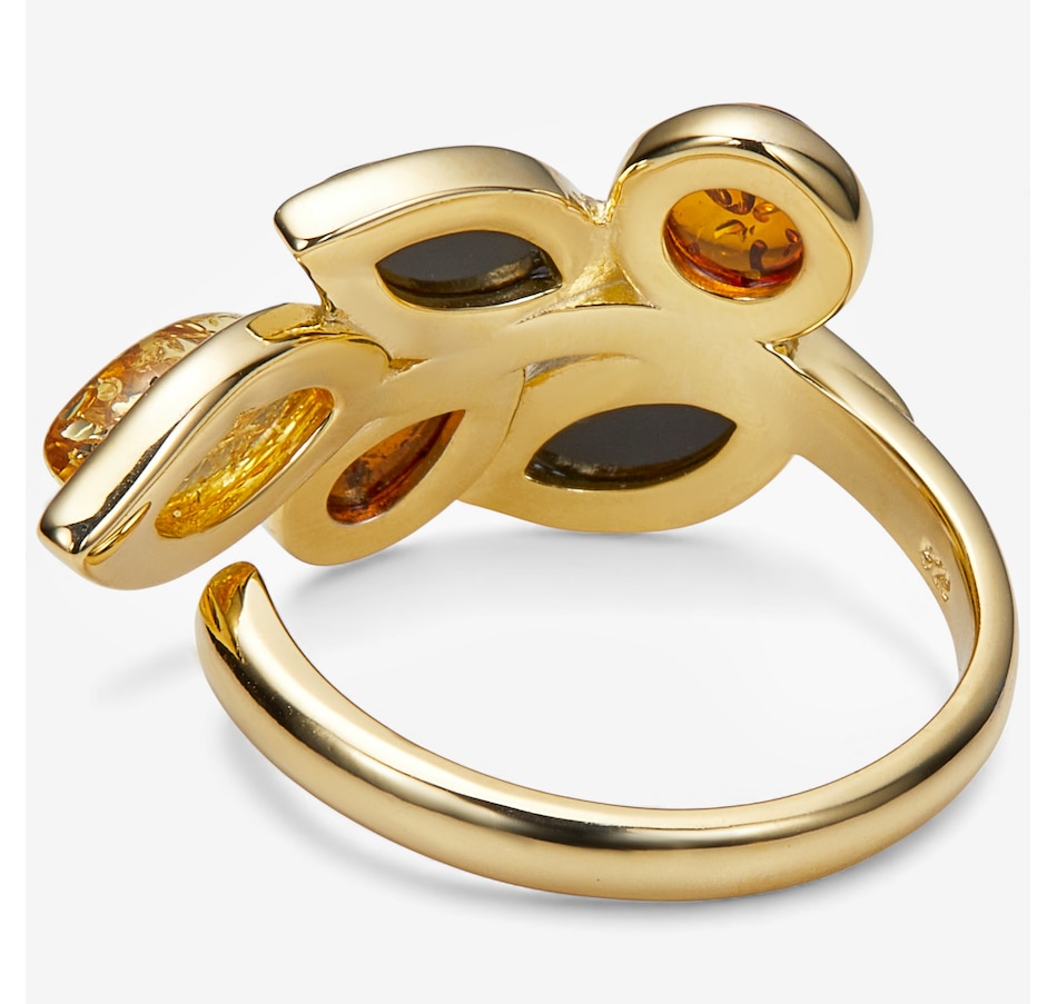 Image 115424_ALTMORE1.jpg, Product 115-424 / Price $59.99, Amber Extraordinaire Sterling Silver Marquise Leaf Ring from Amber Extraordinaire on TSC.ca's Jewellery department