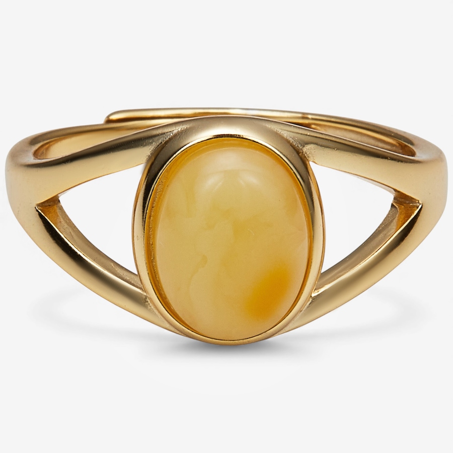 Image 115433.jpg, Product 115-433 / Price $39.88, Amber Extraordinaire Sterling Silver Oval Cabachon Ring from Amber Extraordinaire on TSC.ca's Jewellery department