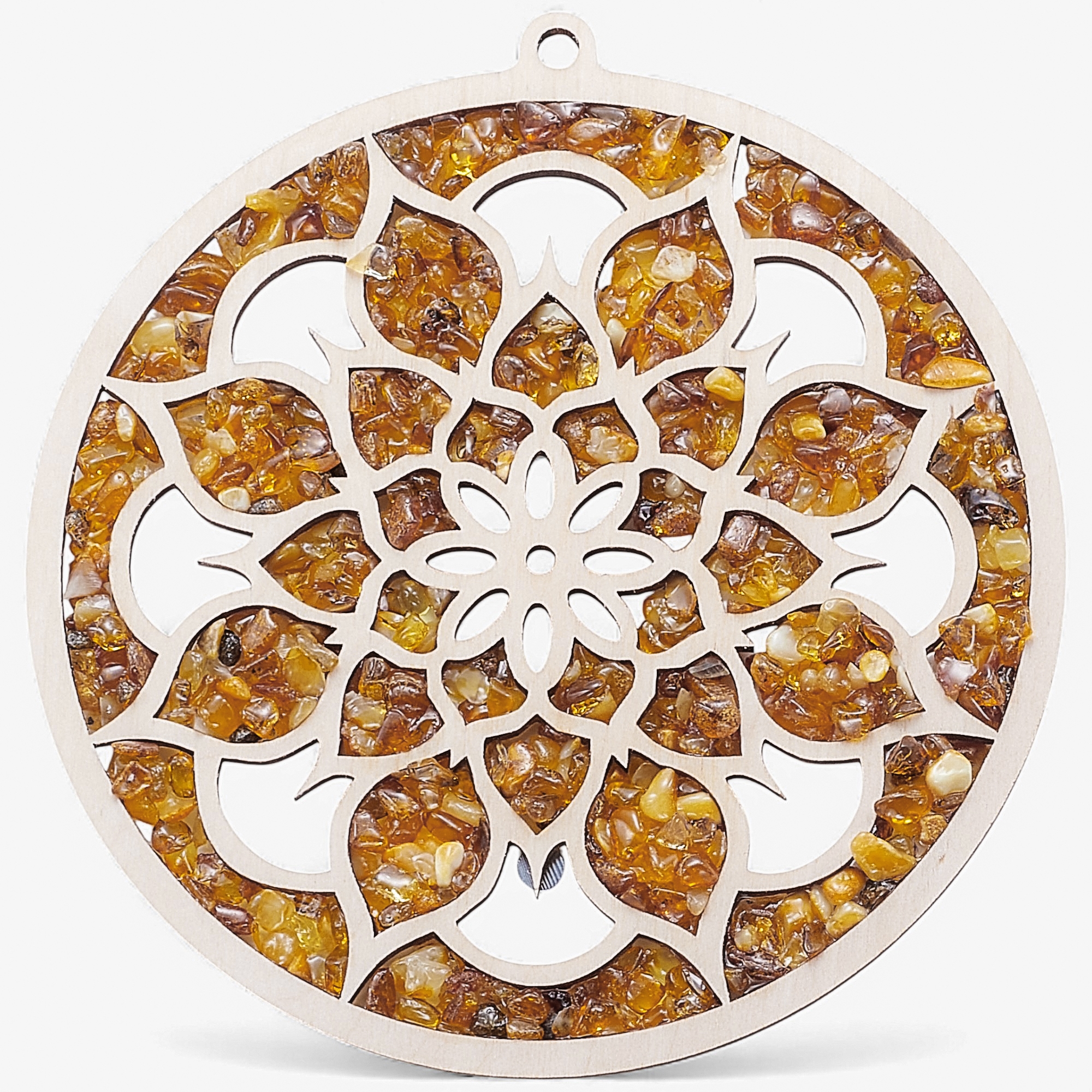 Amber Extraordinaire Amber and Wood Suncatcher - TSC.ca