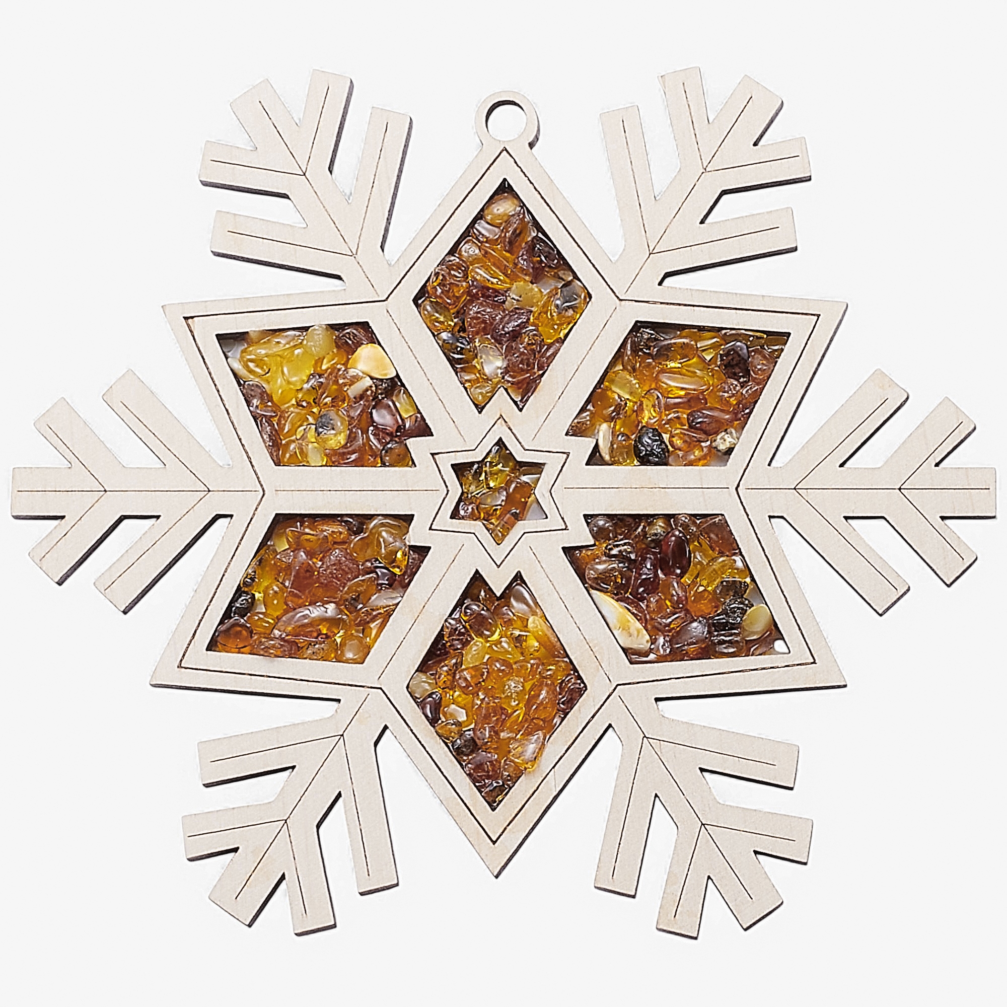 Amber Extraordinaire Amber and Wood Suncatcher - TSC.ca