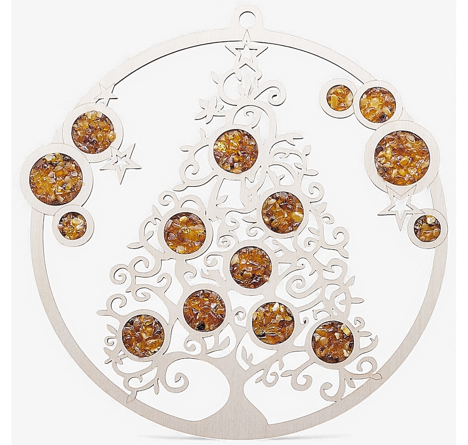 Image 115450_CTR.jpg, Product 115-450 / Price $48.99, Amber Extraordinaire Amber And Black Wood Suncatcher from Amber Extraordinaire on TSC.ca's Home & Garden department