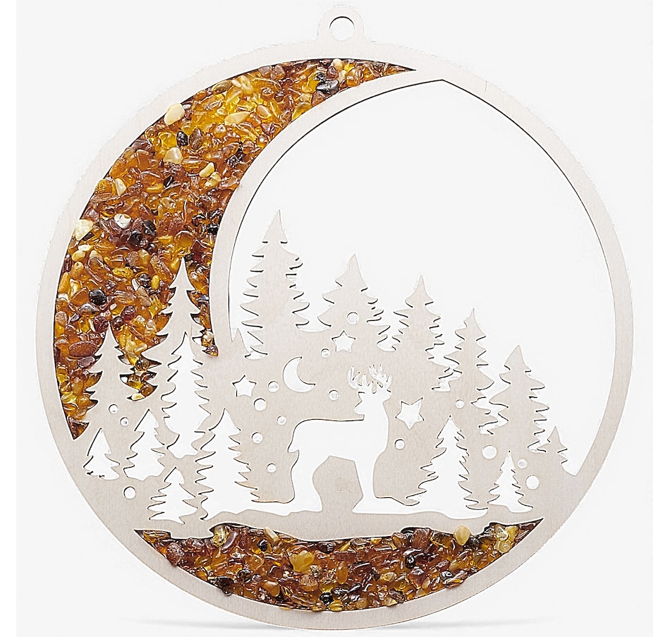 Image 115450_MOOTS.jpg, Product 115-450 / Price $48.99, Amber Extraordinaire Amber And Black Wood Suncatcher from Amber Extraordinaire on TSC.ca's Home & Garden department