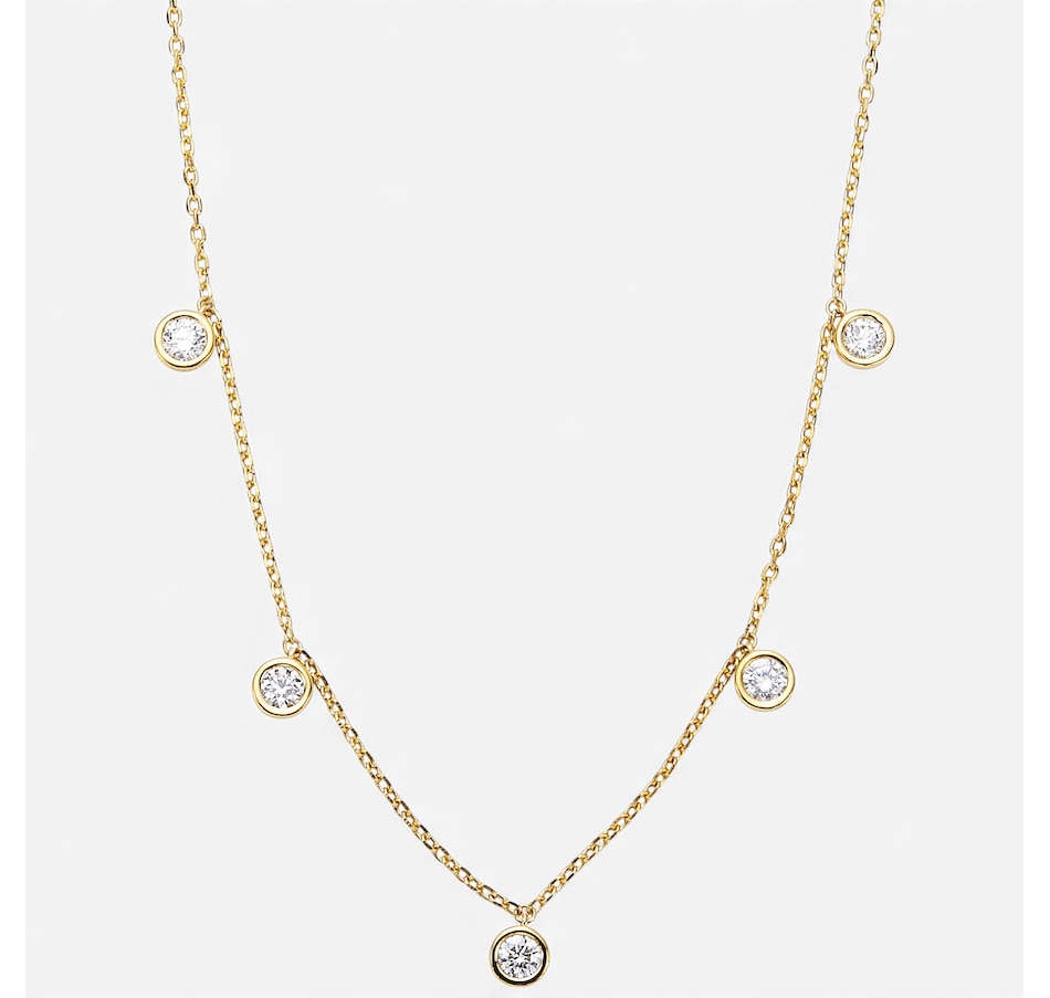 Image 115461_GP2CT.jpg, Product 115-461 / Price $599.99 - $999.99, EVERA Diamonds Sterling Silver Diamond Station Necklace from Evera Diamonds on TSC.ca's Jewellery department