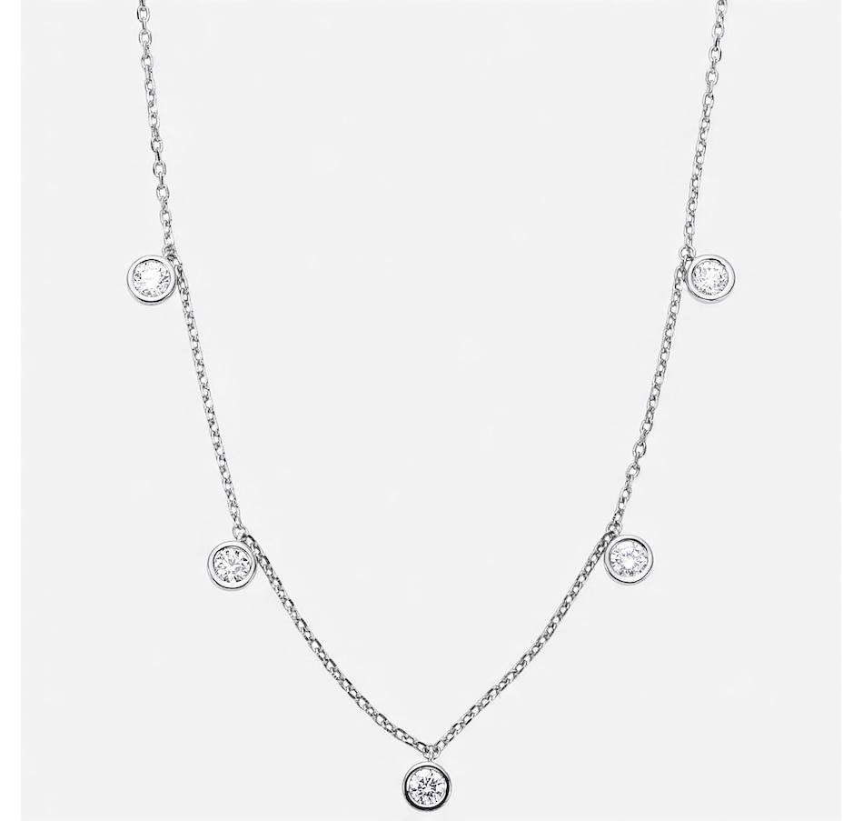 Image 115461_RH2CT.jpg, Product 115-461 / Price $599.99 - $999.99, EVERA Diamonds Sterling Silver Diamond Station Necklace from Evera Diamonds on TSC.ca's Jewellery department