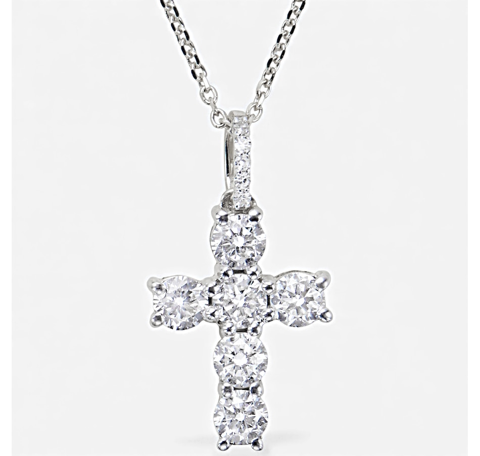 Image 115462_WG1CT.jpg, Product 115-462 / Price $1,199.99 - $1,599.99, EVERA Diamonds 14K Gold Diamond Cross Pendant with Chain from Evera Diamonds on TSC.ca's Jewellery department