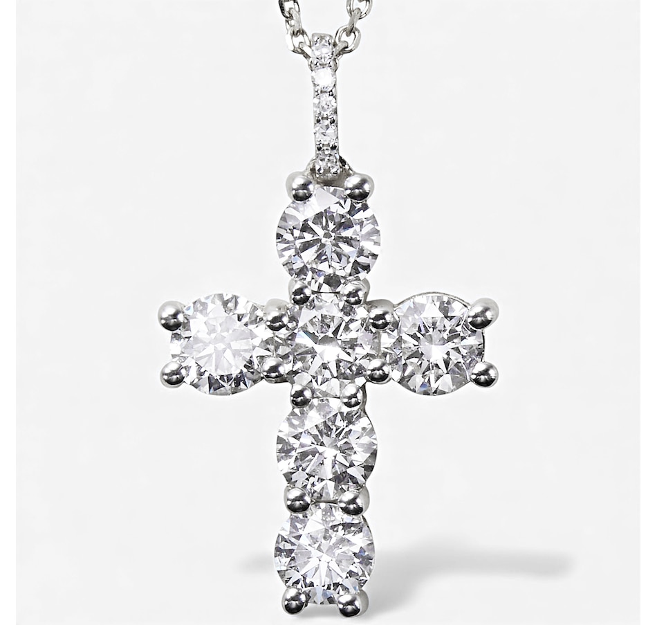 Image 115462_WG2CT.jpg, Product 115-462 / Price $1,199.99 - $1,599.99, EVERA Diamonds 14K Gold Diamond Cross Pendant with Chain from Evera Diamonds on TSC.ca's Jewellery department