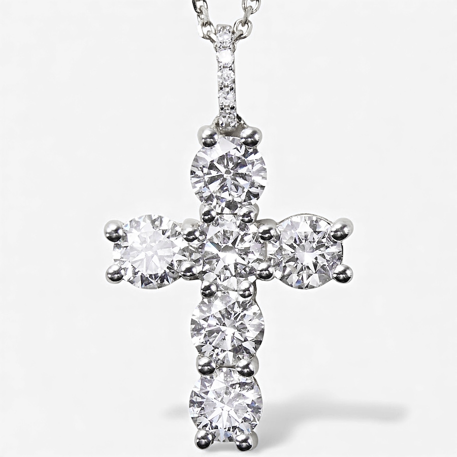 Image 115462_WG2CT.jpg, Product 115-462 / Price $799.88 - $1,299.88, EVERA Diamonds 14K Gold Diamond Cross Pendant with Chain from Evera Diamonds on TSC.ca's Jewellery department