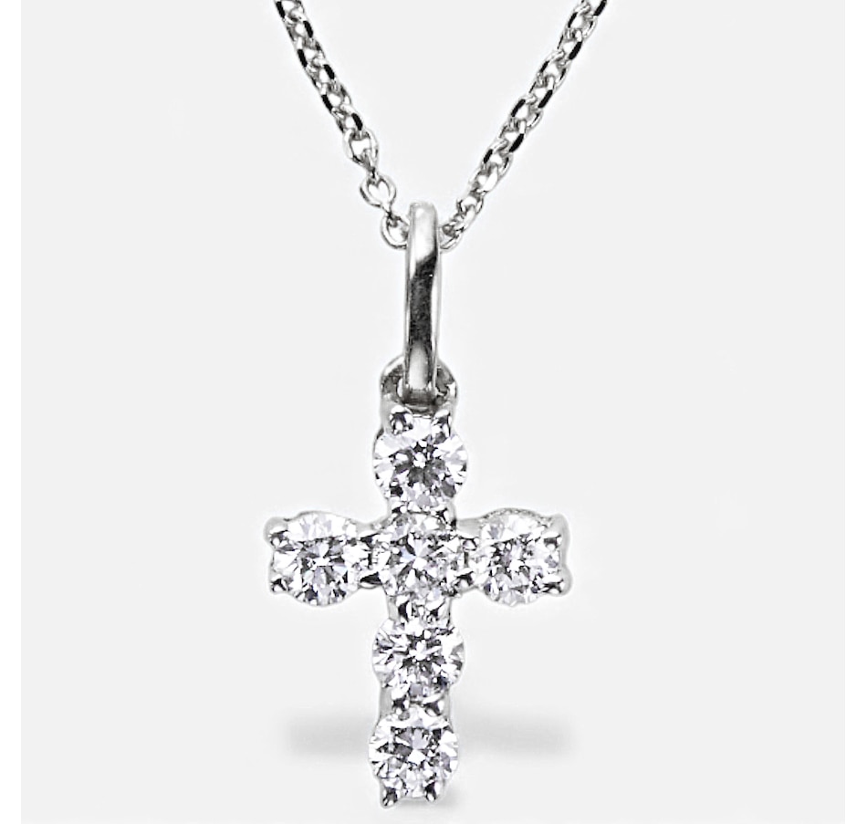Image 115462_WGP50.jpg, Product 115-462 / Price $1,199.99 - $1,599.99, EVERA Diamonds 14K Gold Diamond Cross Pendant with Chain from Evera Diamonds on TSC.ca's Jewellery department