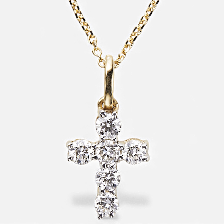 Image 115462_YGP50.jpg, Product 115-462 / Price $799.88 - $1,299.88, EVERA Diamonds 14K Gold Diamond Cross Pendant with Chain from Evera Diamonds on TSC.ca's Jewellery department