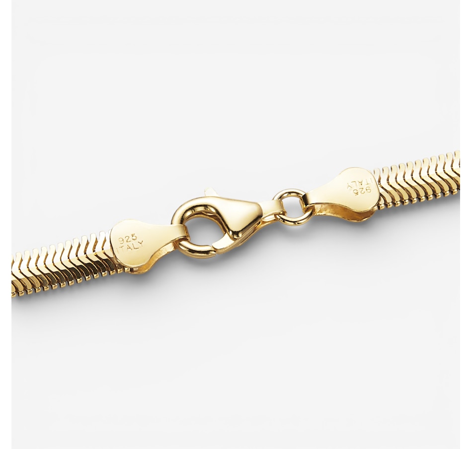 Image 115507_ALTMORE1.jpg, Product 115-507 / Price $389.99 - $429.99, Silver Gallery Sterling Silver Diamond Cut Slinky Flat Snake Chain Necklace from Silver Gallery on TSC.ca's Jewellery department