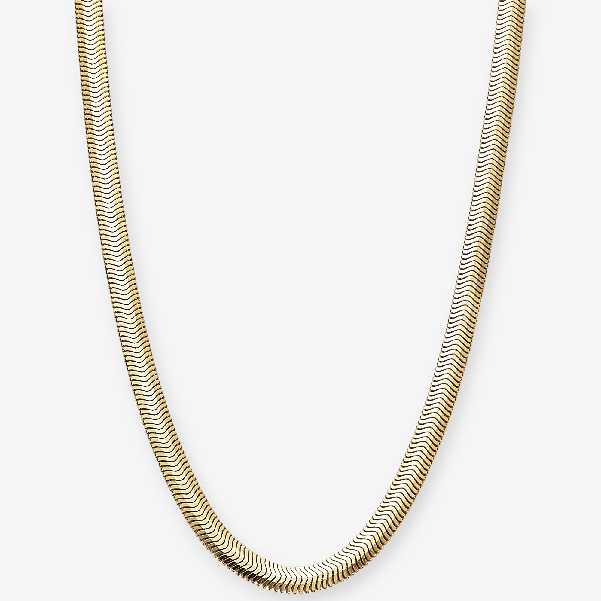 Silver Gallery Sterling Silver Diamond Cut Slinky Flat Snake Chain