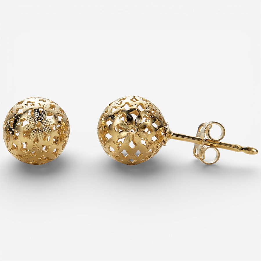 Image 115541.jpg, Product 115-541 / Price $449.99, Stefano Oro 14K Yellow Gold Sphere Segreto Ricami Stud Earrings from Stefano Oro on TSC.ca's Jewellery department