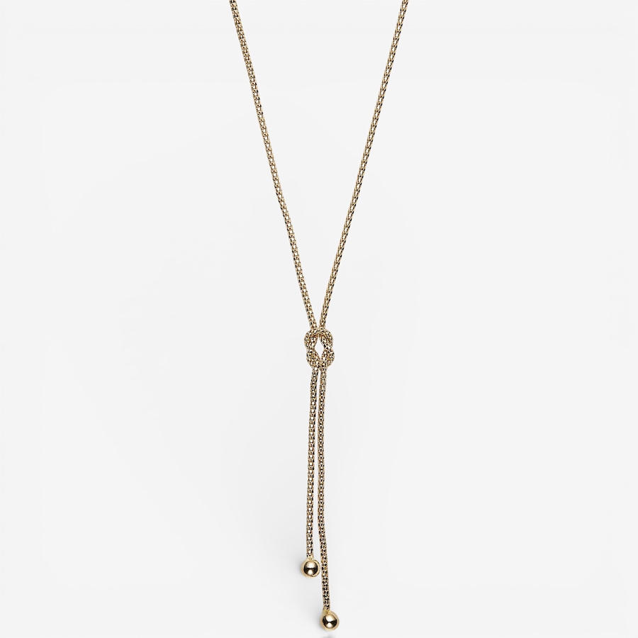 Image 115545.jpg, Product 115-545 / Price $699.99, Stefano Oro 14K Yellow Gold Fiocco Margherita Necklace from Stefano Oro on TSC.ca's Jewellery department