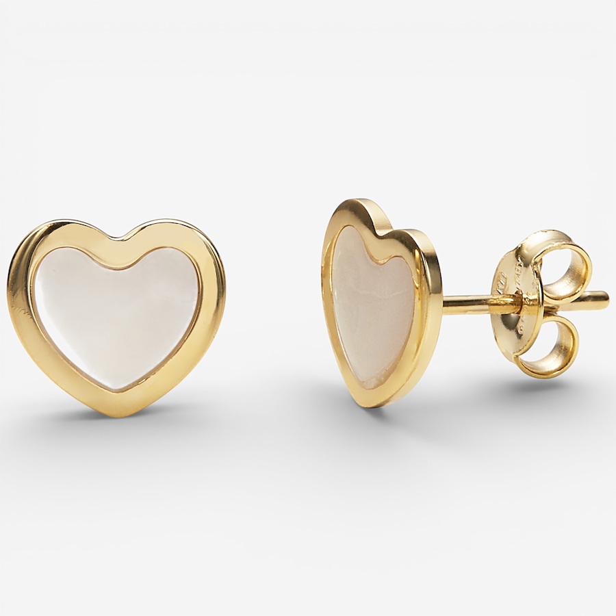 Image 115551_MOP.jpg, Product 115-551 / Price $449.99, Stefano Oro 14K Yellow Gold Heart Stud Earrings from Stefano Oro on TSC.ca's Jewellery department