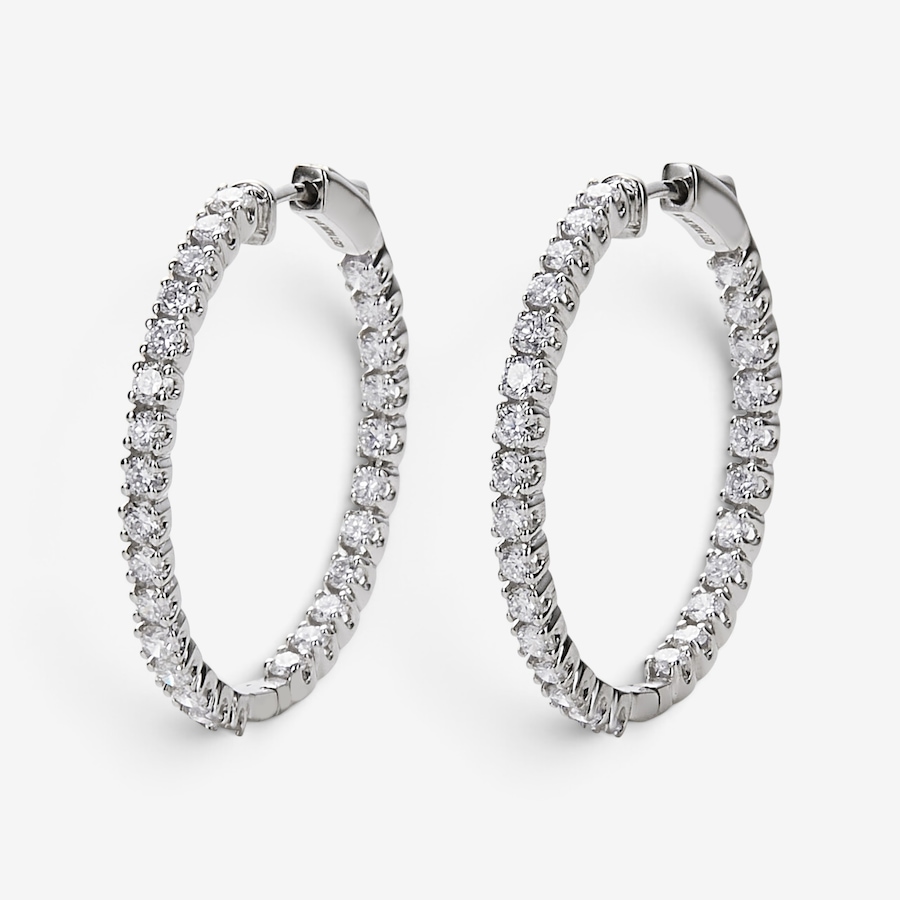 Image 115559_WG2CT.jpg, Product 115-559 / Price $2,199.99 - $5,699.99, EVERA Diamonds 14K Gold Diamond Hoop Earrings from Evera Diamonds on TSC.ca's Jewellery department