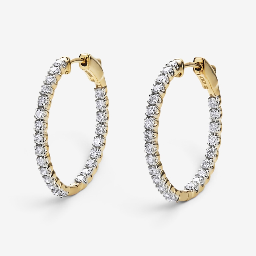 Image 115559_YG1CT.jpg, Product 115-559 / Price $2,199.99 - $5,699.99, EVERA Diamonds 14K Gold Diamond Hoop Earrings from Evera Diamonds on TSC.ca's Jewellery department