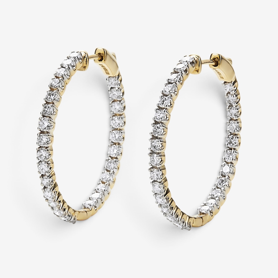 Image 115559_YG2CT.jpg, Product 115-559 / Price $2,199.99 - $5,699.99, EVERA Diamonds 14K Gold Diamond Hoop Earrings from Evera Diamonds on TSC.ca's Jewellery department