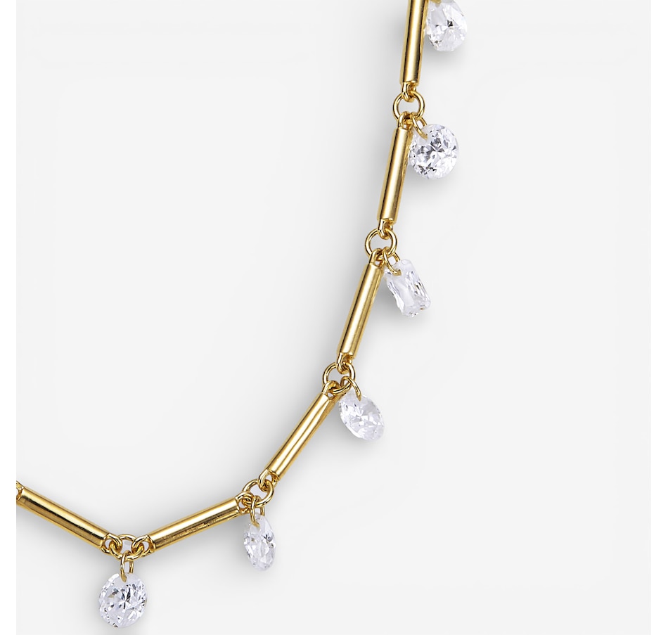 Image 115561_ALTMORE2.jpg, Product 115-561 / Price $149.99, Diamonelle Sterling Silver Shaped Diamonelle Station Necklace from Diamonelle on TSC.ca's Jewellery department