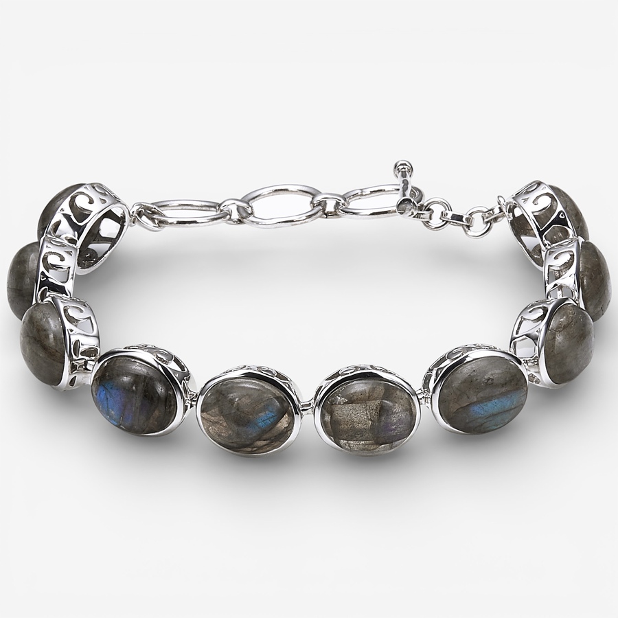 Image 115602.jpg, Product 115-602 / Price $249.33, Himalayan Gems Limited Edition Sterling Silver Labradorite Link Bracelet from Himalayan Gems on TSC.ca's Jewellery department