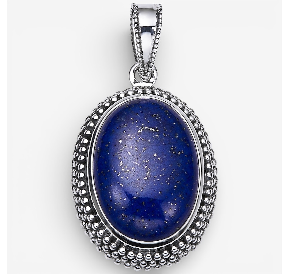 Image 115611_LAP.jpg, Product 115-611 / Price $219.99, Himalayan Gems Sterling Silver Oval Gemstone Pendant from Himalayan Gems on TSC.ca's Jewellery department