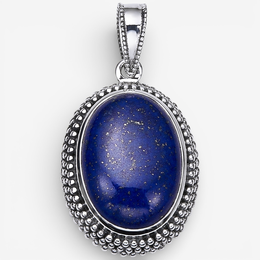 Image 115611_LAP.jpg, Product 115-611 / Price $119.88, Himalayan Gems Sterling Silver Oval Gemstone Pendant from Himalayan Gems on TSC.ca's Jewellery department