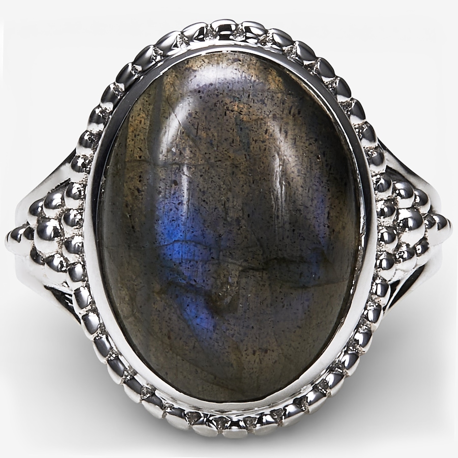 Image 115612_LAE.jpg, Product 115-612 / Price $89.88, Himalayan Gems Sterling Silver Oval Gemstone Ring from Himalayan Gems on TSC.ca's Jewellery department