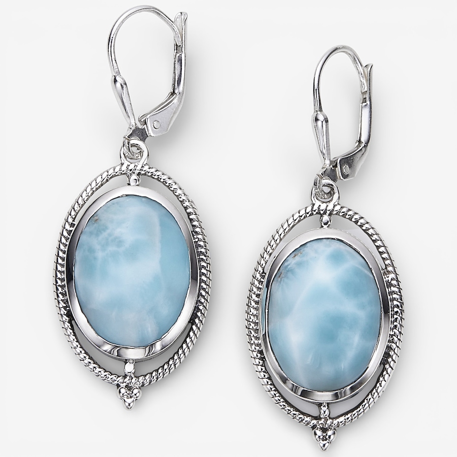 Image 115616_LARI.jpg, Product 115-616 / Price $169.88, Himalayan Gems Sterling Silver Oval Gemstone Leverback Earrings from Himalayan Gems on TSC.ca's Jewellery department