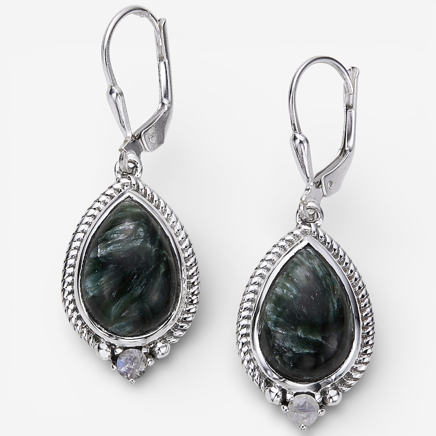 Image 115619_SERRM.jpg, Product 115-619 / Price $99.88, Himalayan Gems Sterling Silver Gemstone Leverback Earrings from Himalayan Gems on TSC.ca's Jewellery department