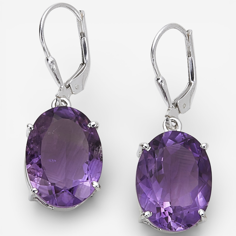 Image 115628_AMY.jpg, Product 115-628 / Price $129.33, Himalayan Gems Sterling Silver Oval Gemstone Leverback Earrings from Himalayan Gems on TSC.ca's Jewellery department
