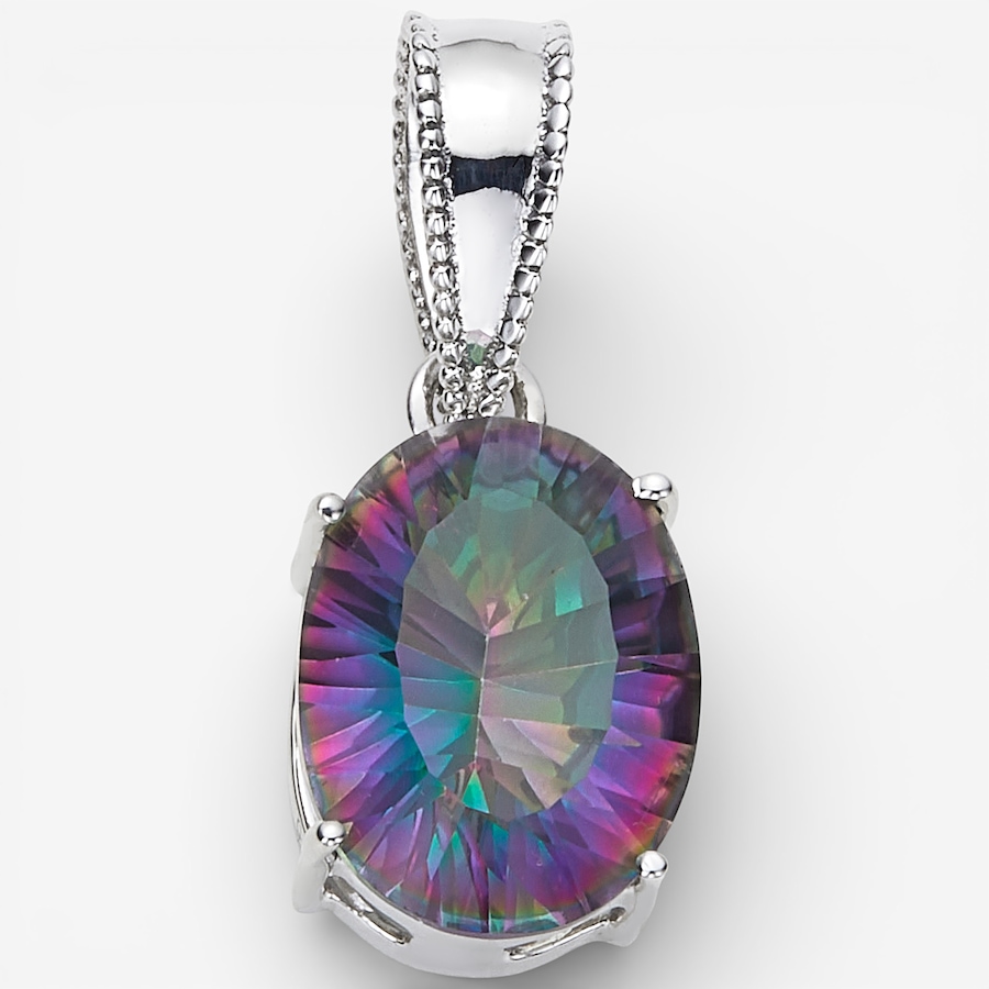 Image 115629_MQTZ.jpg, Product 115-629 / Price $79.88, Himalayan Gems Sterling Silver Oval Gemstone Pendant from Himalayan Gems on TSC.ca's Jewellery department