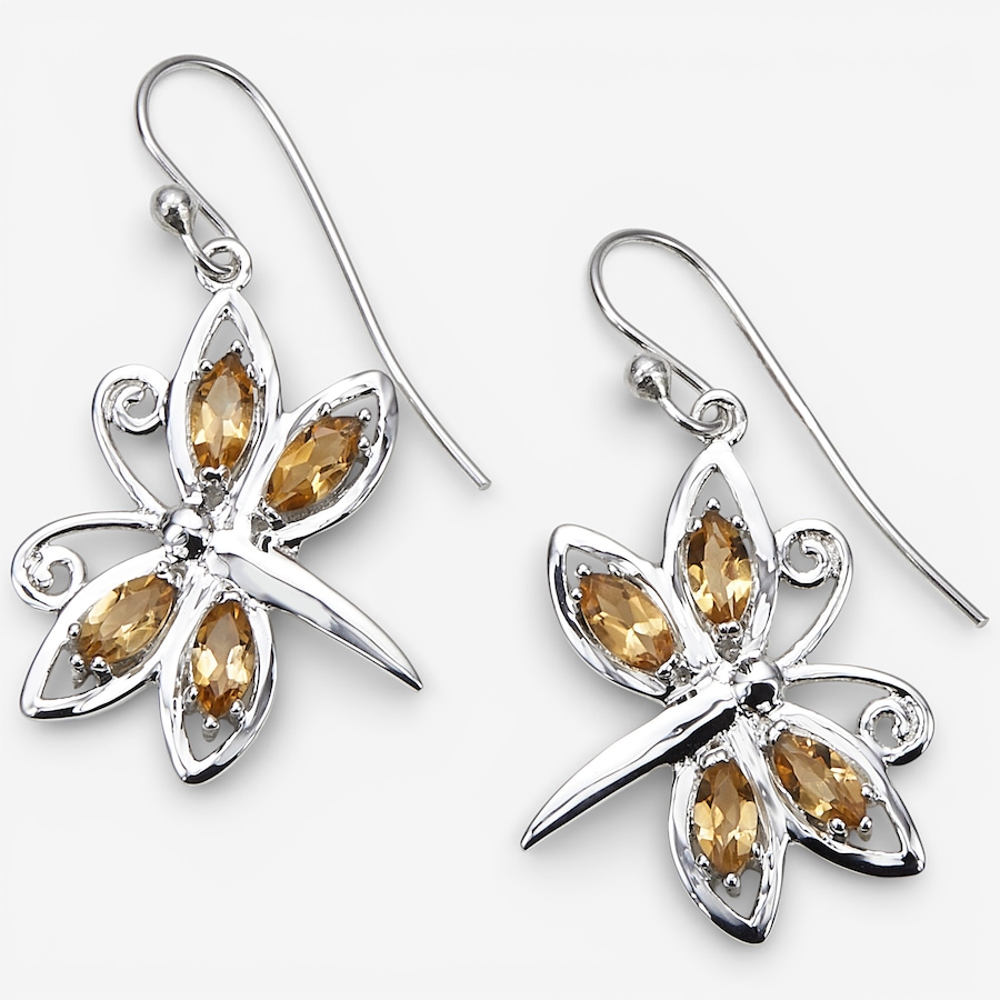 Image 115631_CIT.jpg, Product 115-631 / Price $149.99, Himalayan Gems Sterling Silver Gemstone Dragonfly Earrings from Himalayan Gems on TSC.ca's Jewellery department