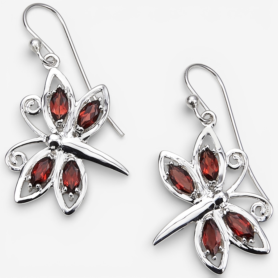 Image 115631_GAR.jpg, Product 115-631 / Price $149.99, Himalayan Gems Sterling Silver Gemstone Dragonfly Earrings from Himalayan Gems on TSC.ca's Jewellery department