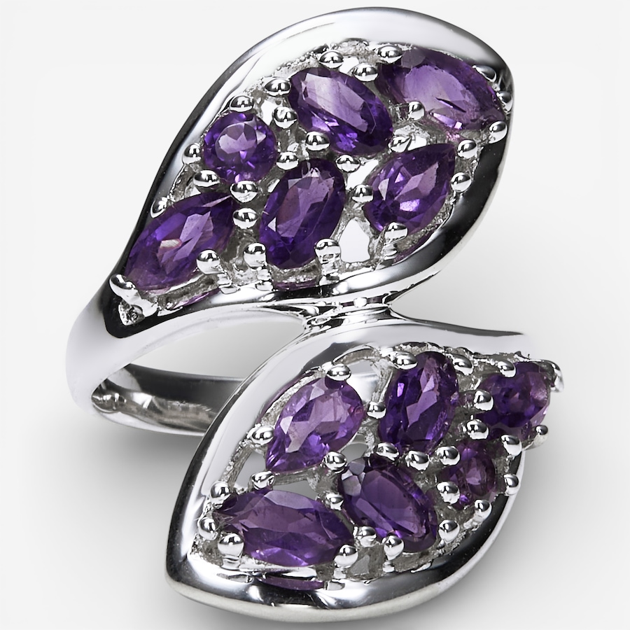 Image 115632_AMY.jpg, Product 115-632 / Price $119.88, Himalayan Gems Sterling Silver Gemstone Bypass Ring from Himalayan Gems on TSC.ca's Jewellery department