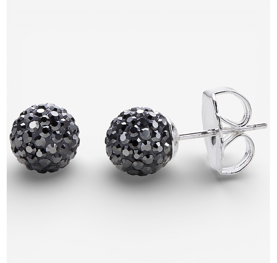 Image 115635.jpg, Product 115-635 / Price $59.99, Hillberg & Berk Sterling Silver Hematite Sparkle Ball Stud Earrings from Hillberg & Berk Jewellery on TSC.ca's Jewellery department