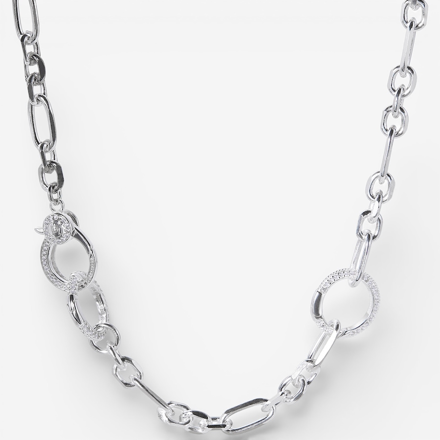 Image 115657_ALTMORE1.jpg, Product 115-657 / Price $994.99, Hillberg & Berk Sterling Silver Multi-Station Charm Necklace with Cubic Zirconia Accents from Hillberg & Berk Jewellery on TSC.ca's Jewellery department