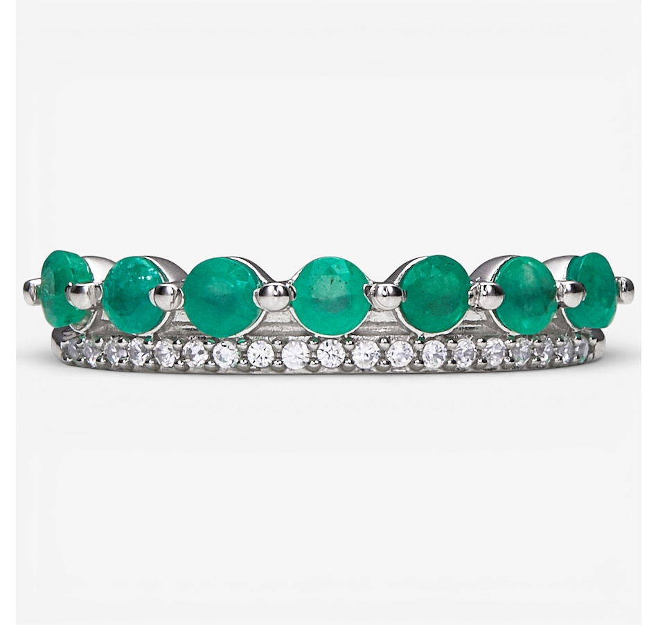 Image 115665_REMER.jpg, Product 115-665 / Price $99.99, Sterling Silver Gemstone and White Zircon Ring from Gem Reflections on TSC.ca's Jewellery department