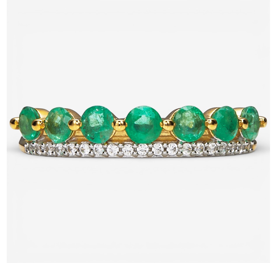 Image 115665_YEMER.jpg, Product 115-665 / Price $99.99, Sterling Silver Gemstone and White Zircon Ring from Gem Reflections on TSC.ca's Jewellery department
