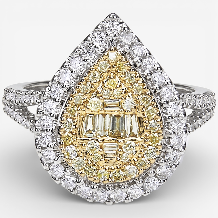 Image 115668_TTOPR.jpg, Product 115-668 / Price $889.33, 14K Gold 1.00ctw Shaped Yellow and White Diamond Ring from The Vault on TSC.ca's Jewellery department