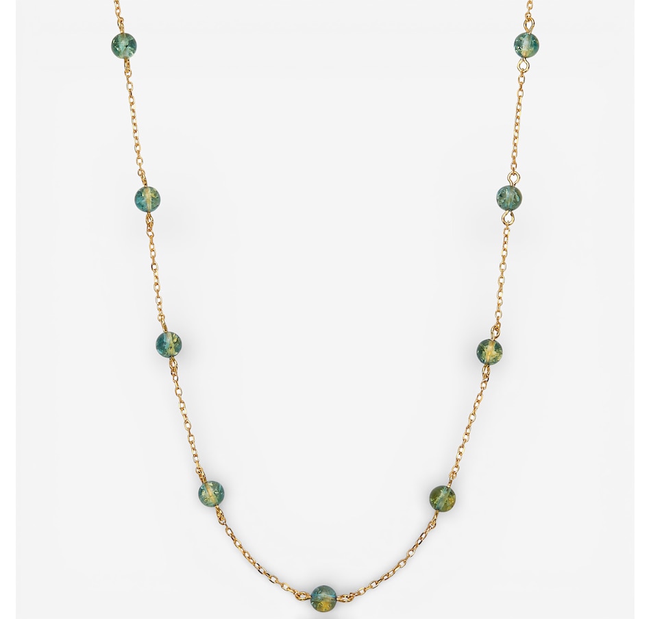 Image 115670_BLUGP.jpg, Product 115-670 / Price $89.99, Amber Extraordinaire Sterling Silver Amber Ball Station Necklace from Amber Extraordinaire on TSC.ca's Jewellery department