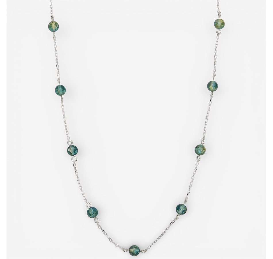 Image 115670_SILB.jpg, Product 115-670 / Price $89.99, Amber Extraordinaire Sterling Silver Amber Ball Station Necklace from Amber Extraordinaire on TSC.ca's Jewellery department