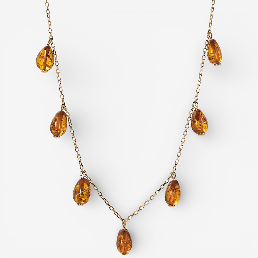 Image 115671_COGGP.jpg, Product 115-671 / Price $169.99, Amber Extraordinaire Sterling Silver Drop Floating Necklace from Amber Extraordinaire on TSC.ca's Jewellery department